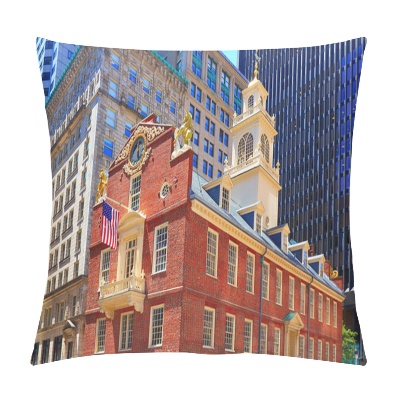 Personality  Boston Old State House In Massachusetts Pillow Covers