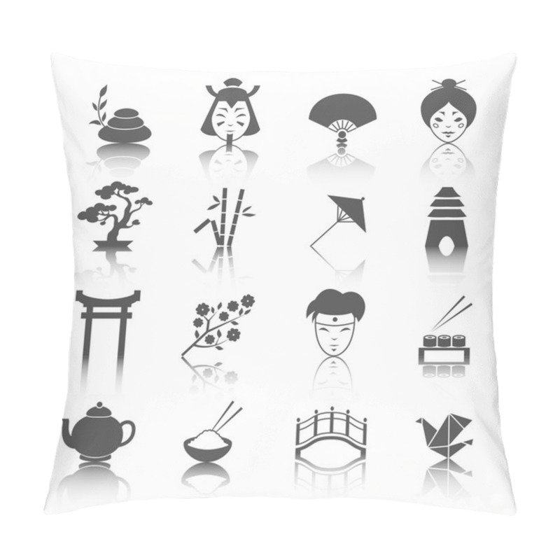 Personality  Japanese Culture Icons Set Pillow Covers