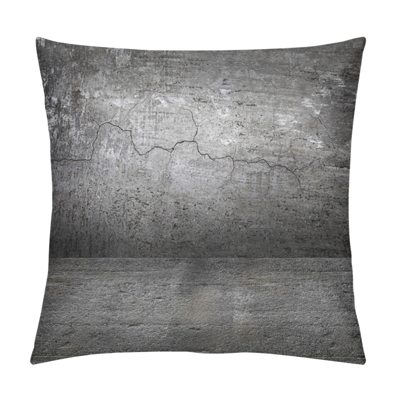 Personality  Concrete Grey Wall And Floor With Shadows Pillow Covers