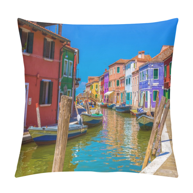 Personality  View Of Island Burano, Italy Pillow Covers