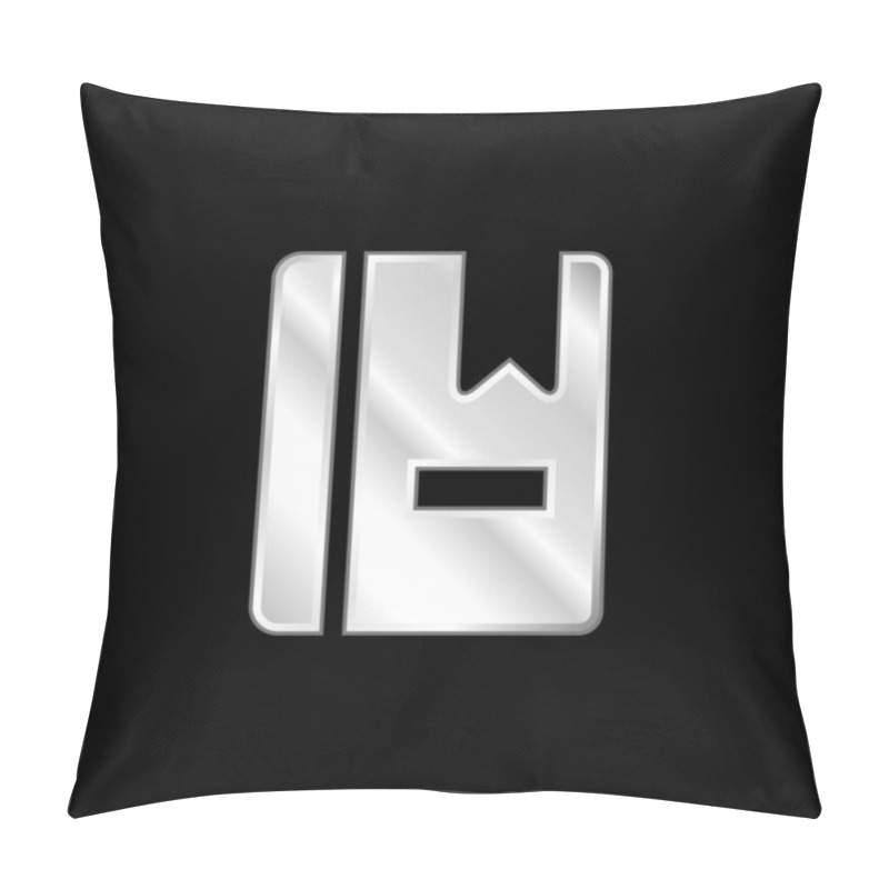 Personality  Book With Marker Silver Plated Metallic Icon Pillow Covers