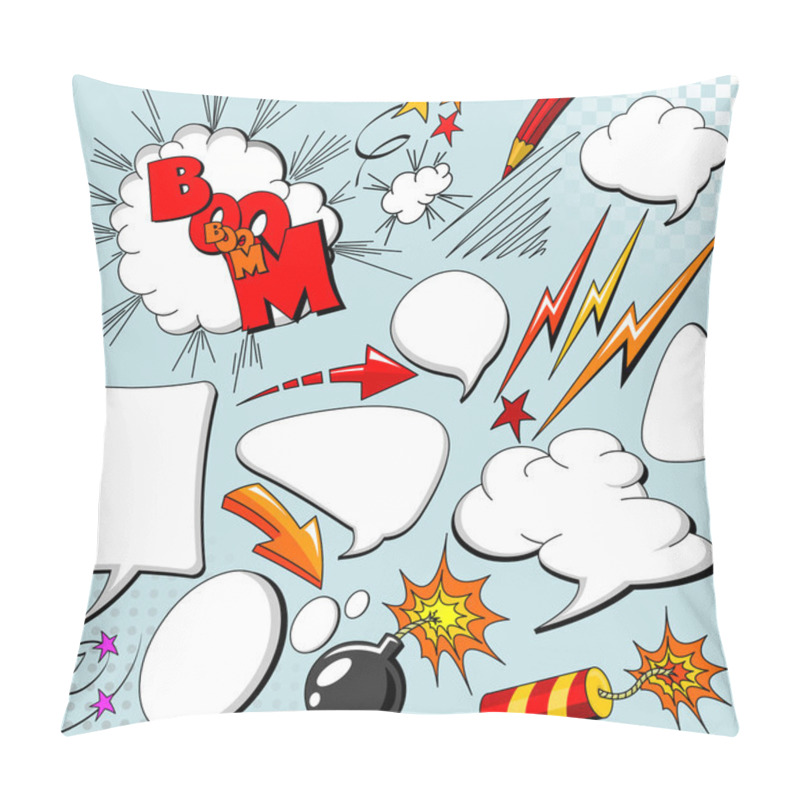 Personality  Set Of Comic Elements Pillow Covers