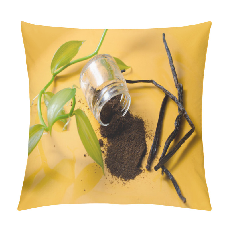 Personality  Vanilla Pods, Seeds Powder And Fresh Plant Pillow Covers