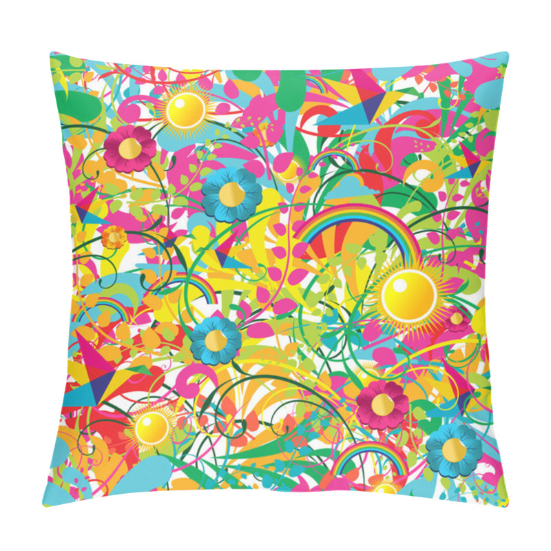 Personality  Vibrant Floral Summer Pattern Pillow Covers