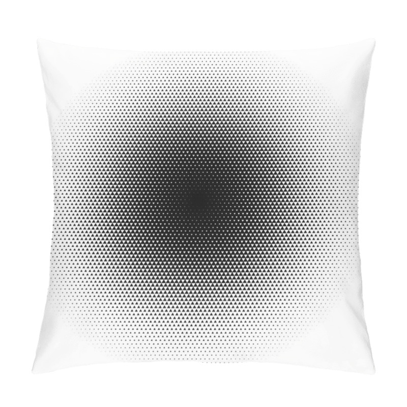 Personality  Halftone Circles, Halftone Dot Pattern Vector Picture Pillow Covers