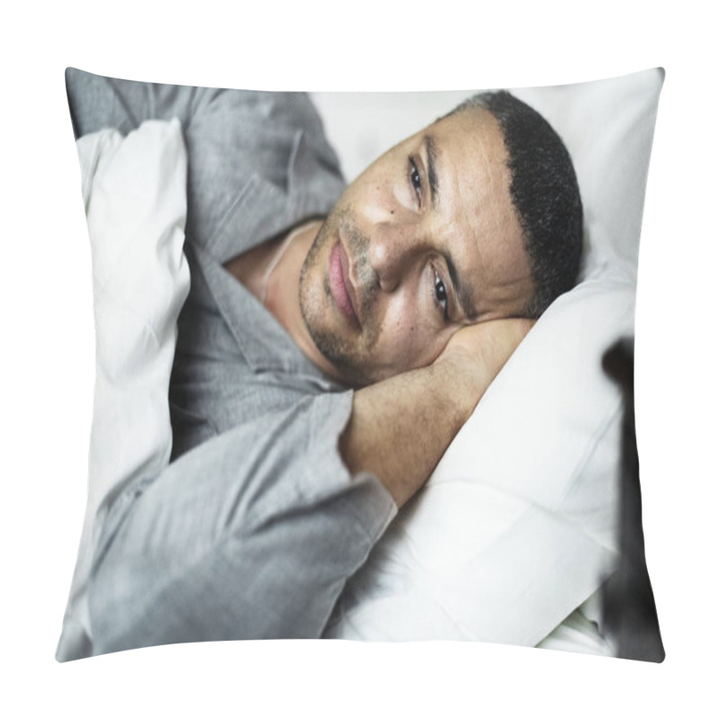 Personality  A Man Lay Down On The Bed Pillow Covers