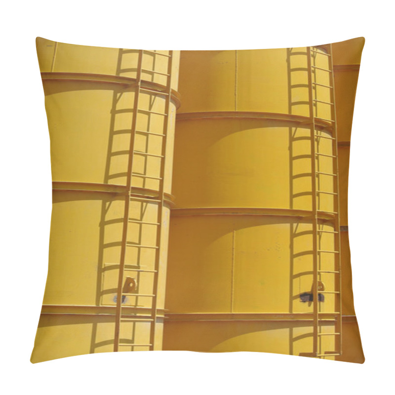 Personality  Water And Bentonite Silo At The Construction Site Pillow Covers