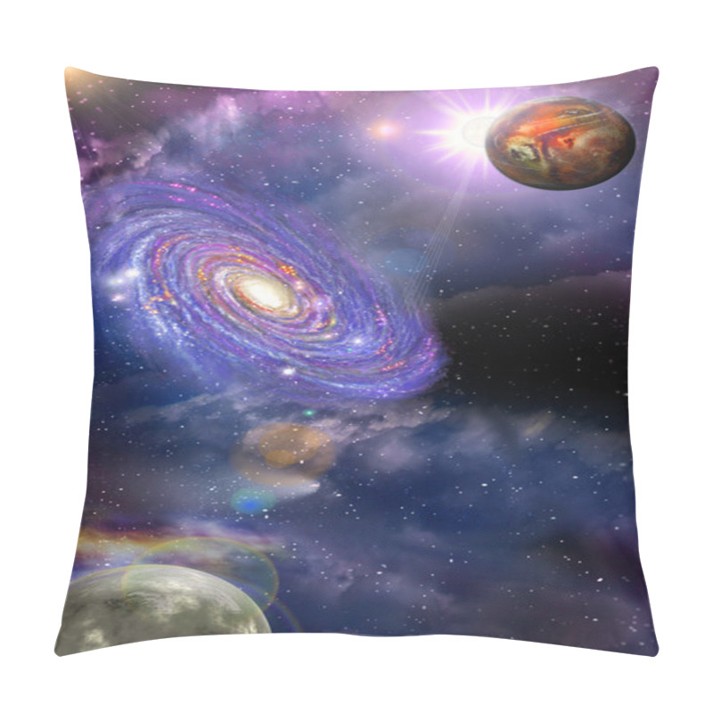 Personality  Galaxies And Planets Pillow Covers