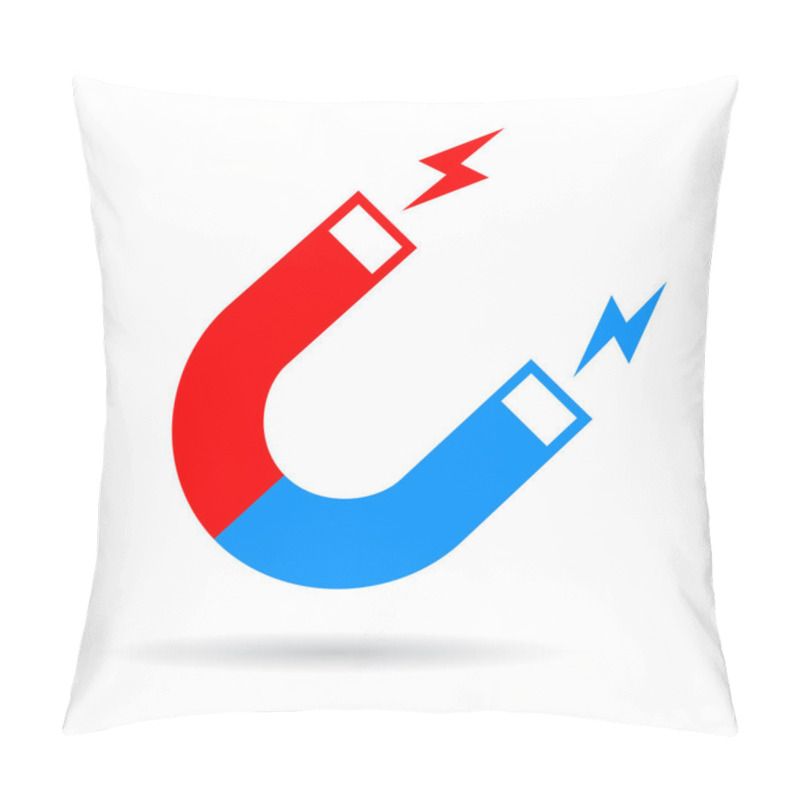 Personality  Magnet Vector Icon Pillow Covers