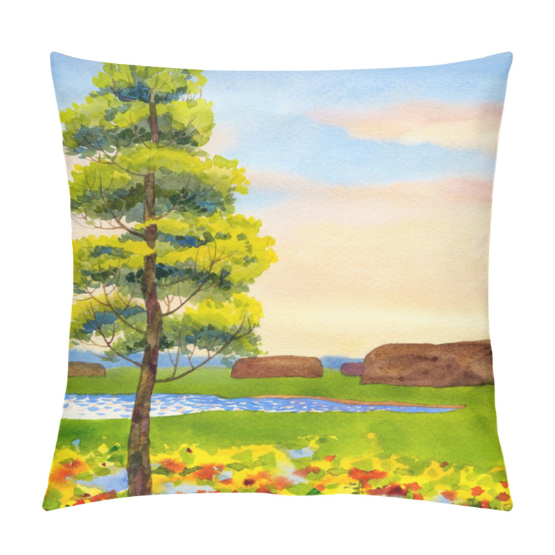 Personality  Poplar In The Field Pillow Covers