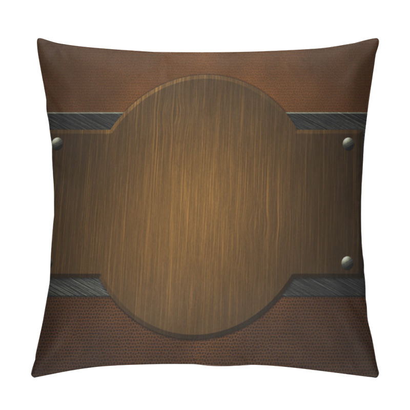 Personality  Wooden Sign On Metal Plate Pillow Covers