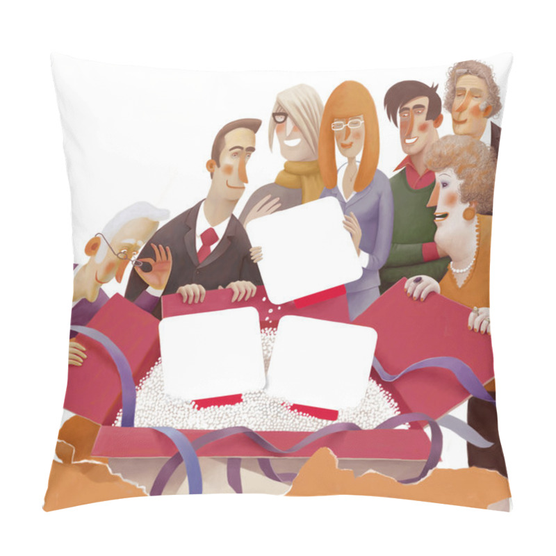 Personality  Unpacking The Package Template Pillow Covers