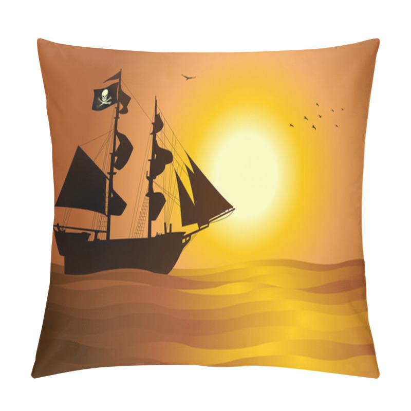 Personality  Pirate Ship Pillow Covers