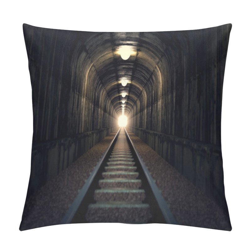 Personality  Light At The End Of Tunnel. Pillow Covers