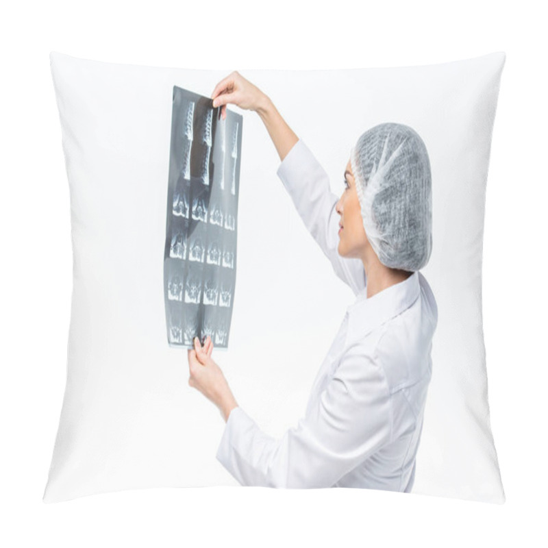 Personality  Doctor Holding X-ray Image Pillow Covers