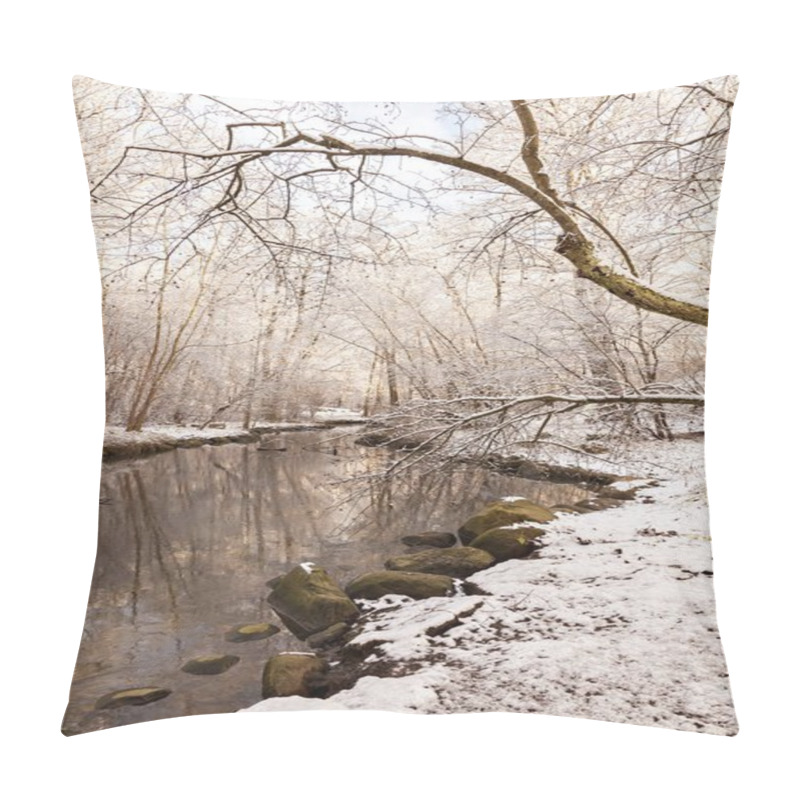 Personality  Snowy Forest Sunshine Pillow Covers