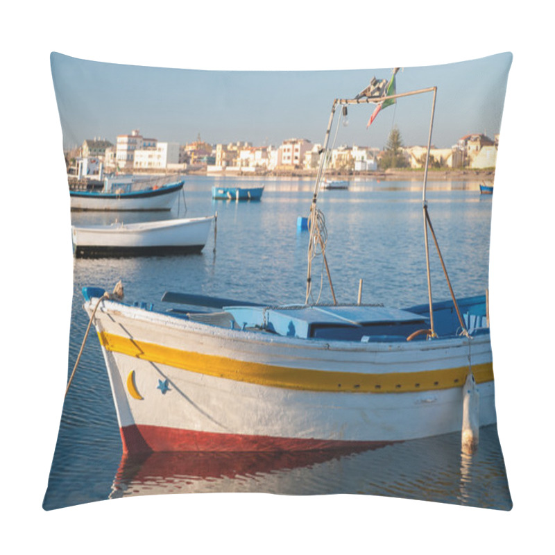 Personality  Mediterranean Fishing Village Pillow Covers