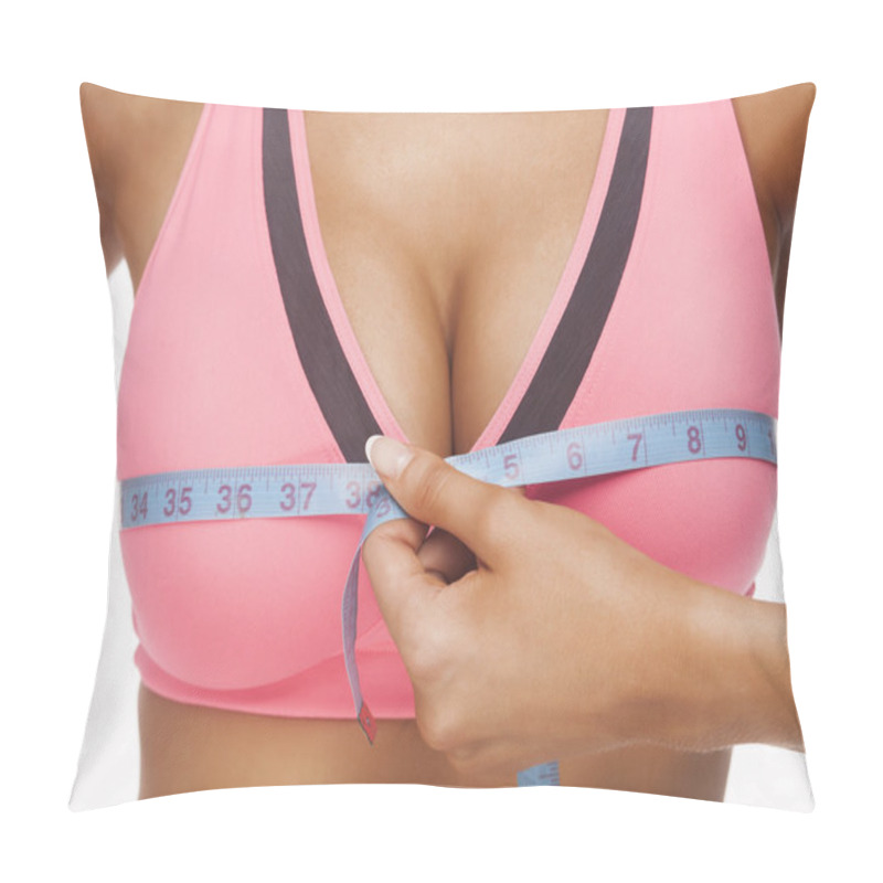 Personality  Woman Measures A Bust Pillow Covers