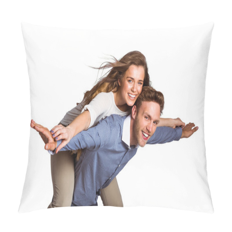 Personality  Man Carrying Woman Pillow Covers