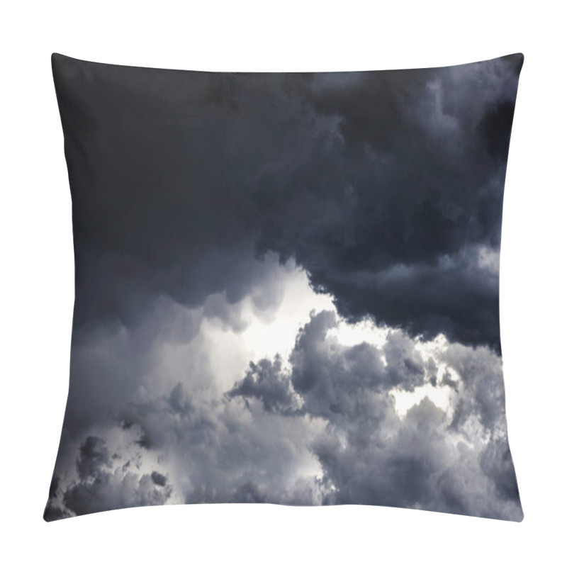 Personality  Dramatic Clouds Background Pillow Covers