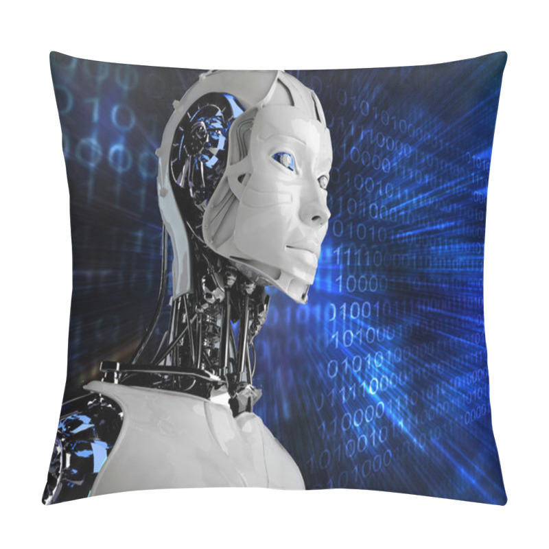 Personality  Computer Robot Background Pillow Covers