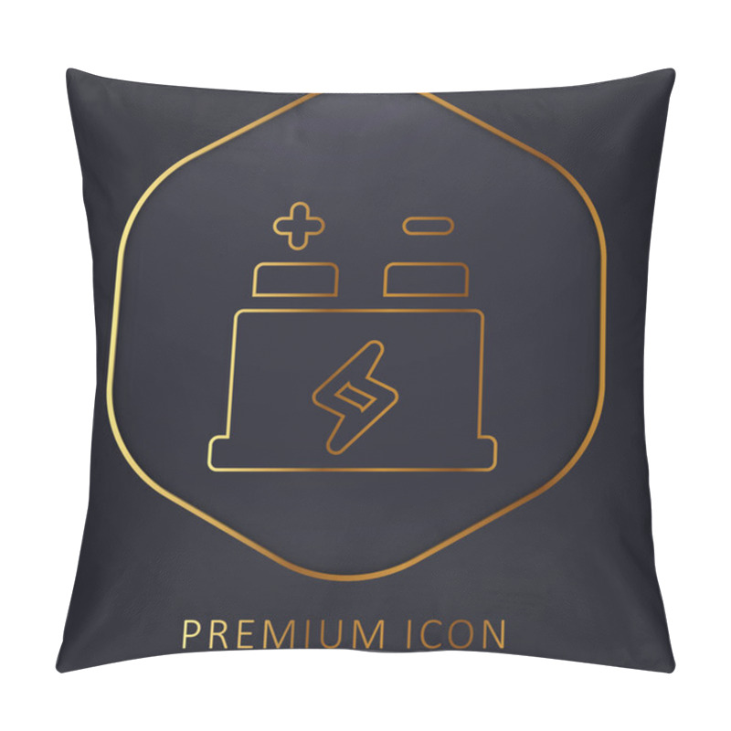 Personality  Battery Golden Line Premium Logo Or Icon Pillow Covers