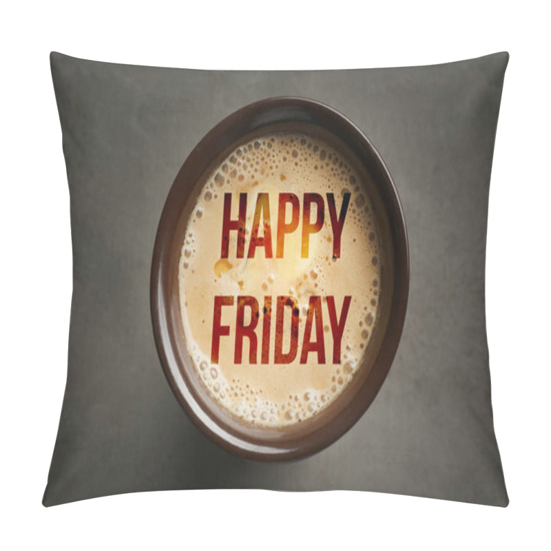 Personality  Text HAPPY FRIDAY And Cup Pillow Covers