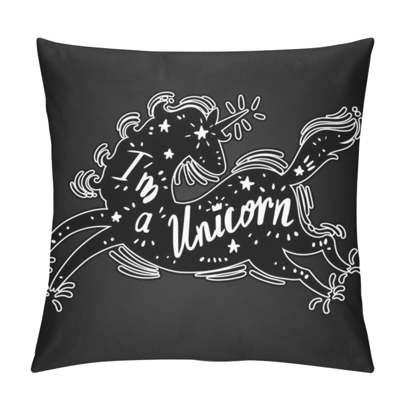 Personality  Vector Illustration Design Of Cartoon Magic Unicorn And Fairy Elements Collection Pillow Covers