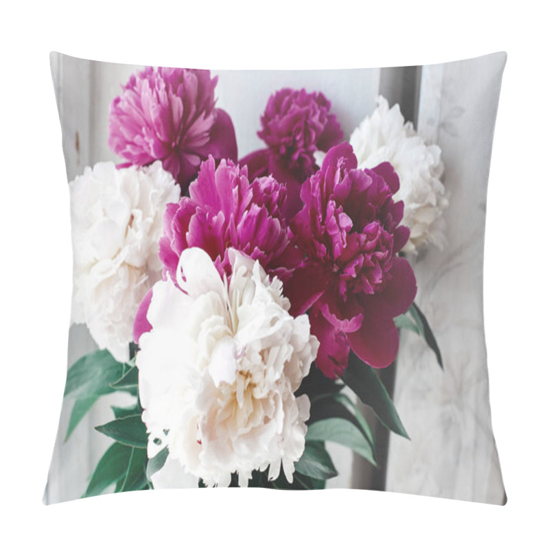 Personality  Beautiful Bunch Of Peonies Pillow Covers