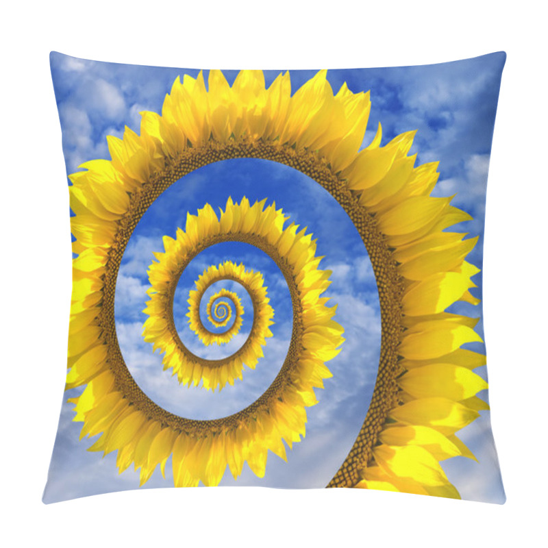 Personality  Abstract Sunflower Spiral Pillow Covers