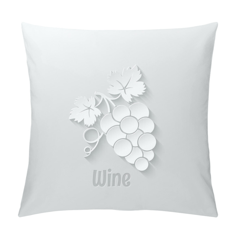 Personality  Wine Grapes Background Illustration Pillow Covers