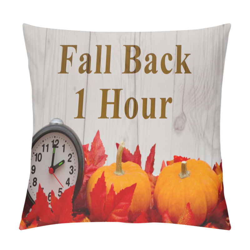 Personality  It Is Time To Fall Back Message Pillow Covers