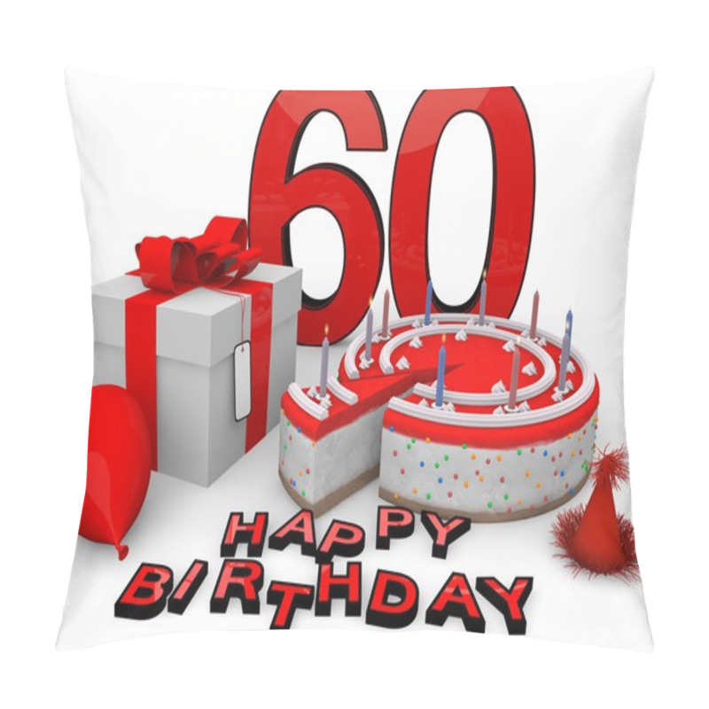 Personality  Happy Birthday In Red Pillow Covers