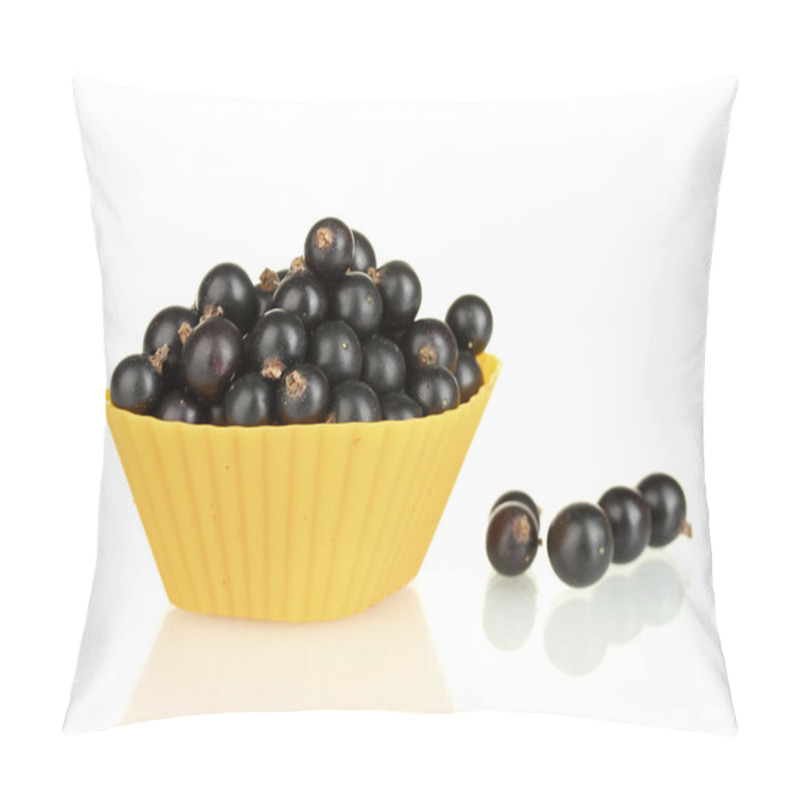 Personality  Fresh Black Currant In Silicone Mold Isolated On White Pillow Covers