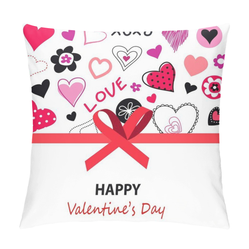 Personality  Happy Valentines Day Greeting Card Pillow Covers