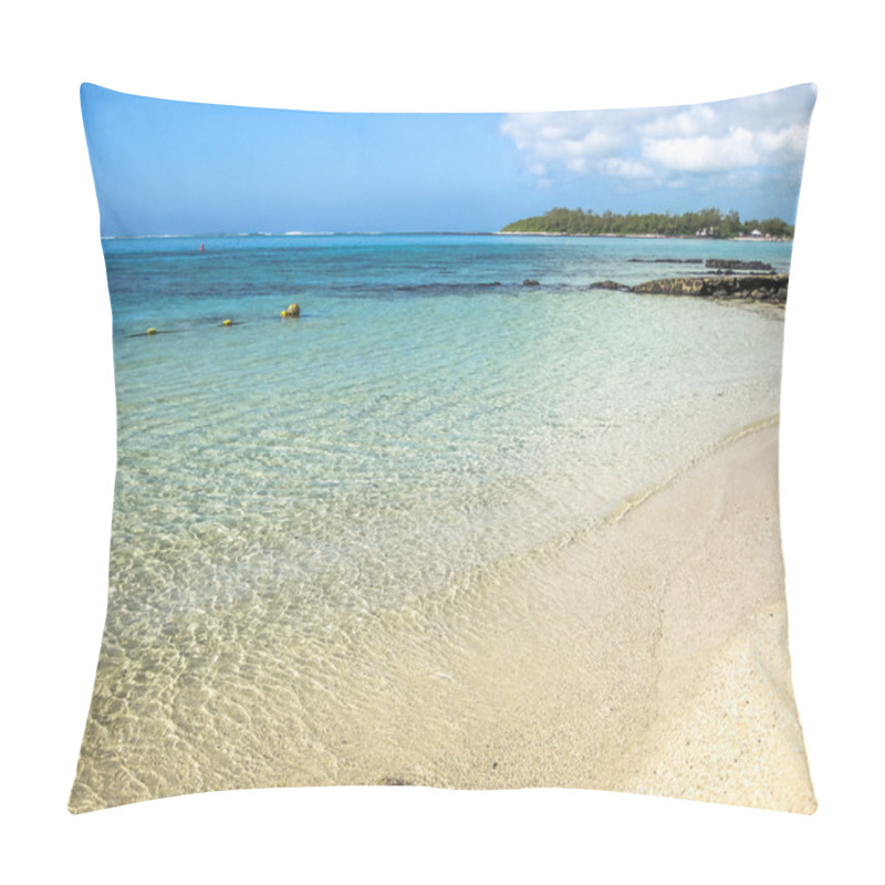 Personality  Blue Bay Beach Mauritius Pillow Covers