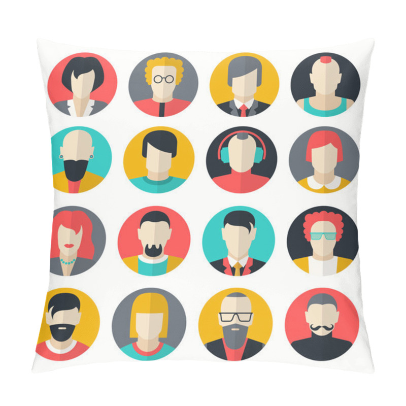 Personality  Stylized Character People Avatars Pillow Covers