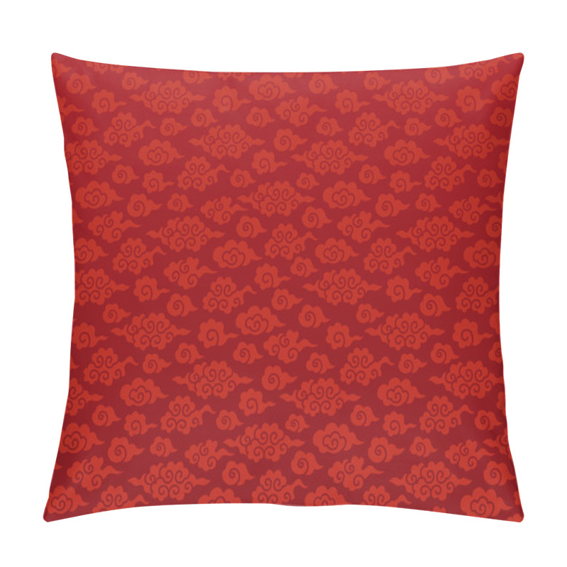 Personality  Chinese Cloud Seamless Background. Pillow Covers