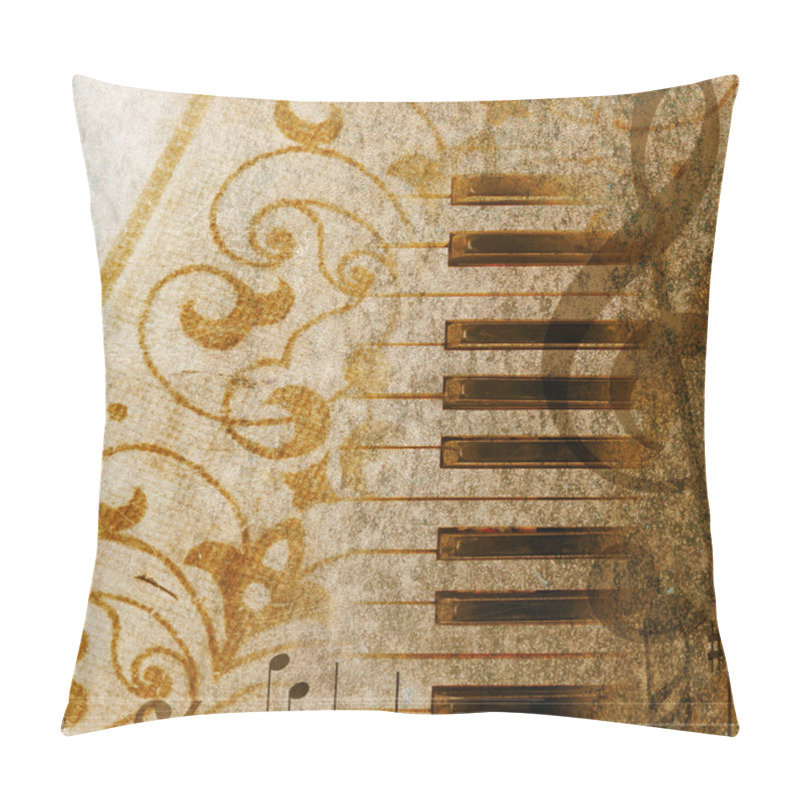 Personality  Grunge Musical Background Pillow Covers