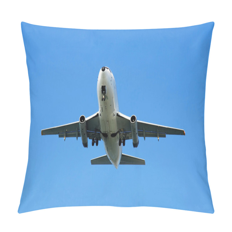 Personality  Plane Over Blue Sky Pillow Covers