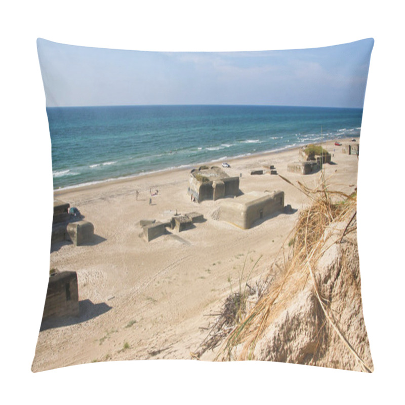 Personality  The German Nazi Bunkers And Fortresses From The Second World War Are Standing On The Beaches And Are Slowly Falling Into The Water. These Remains Of War Are Still Visible And Are Serving As The Attraction For Children And Tourists.  Pillow Covers