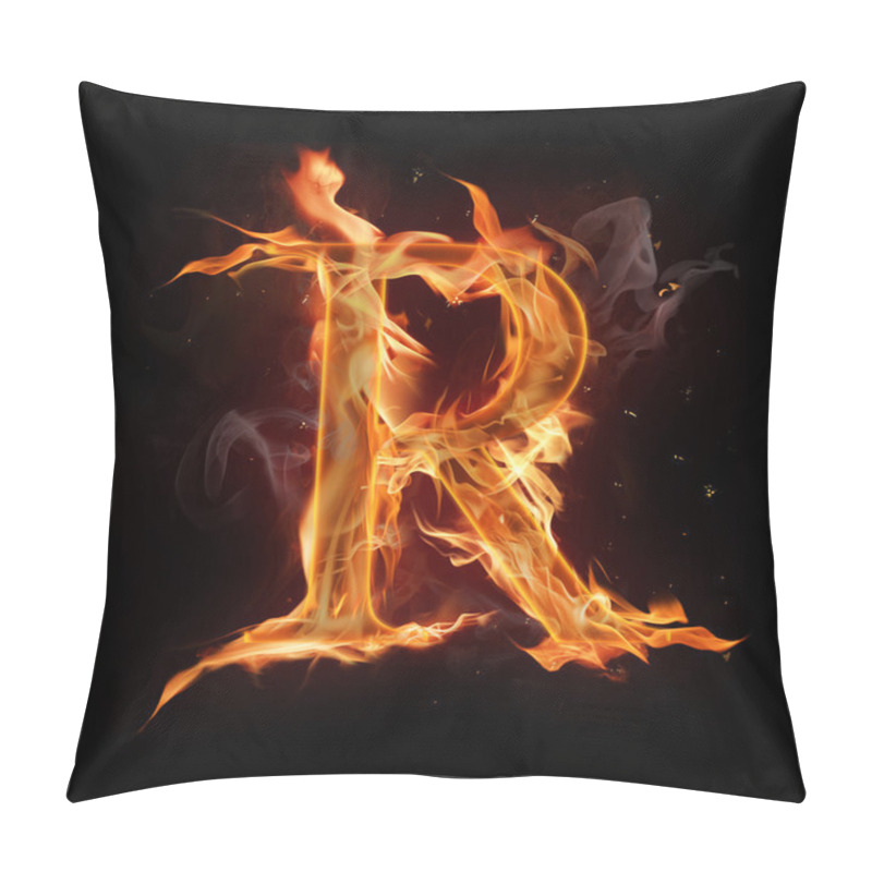 Personality  Fire Alphabet Pillow Covers