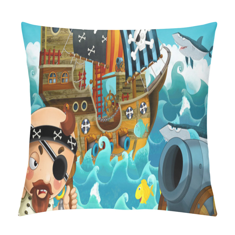 Personality  The Pirates And The Ships Pillow Covers