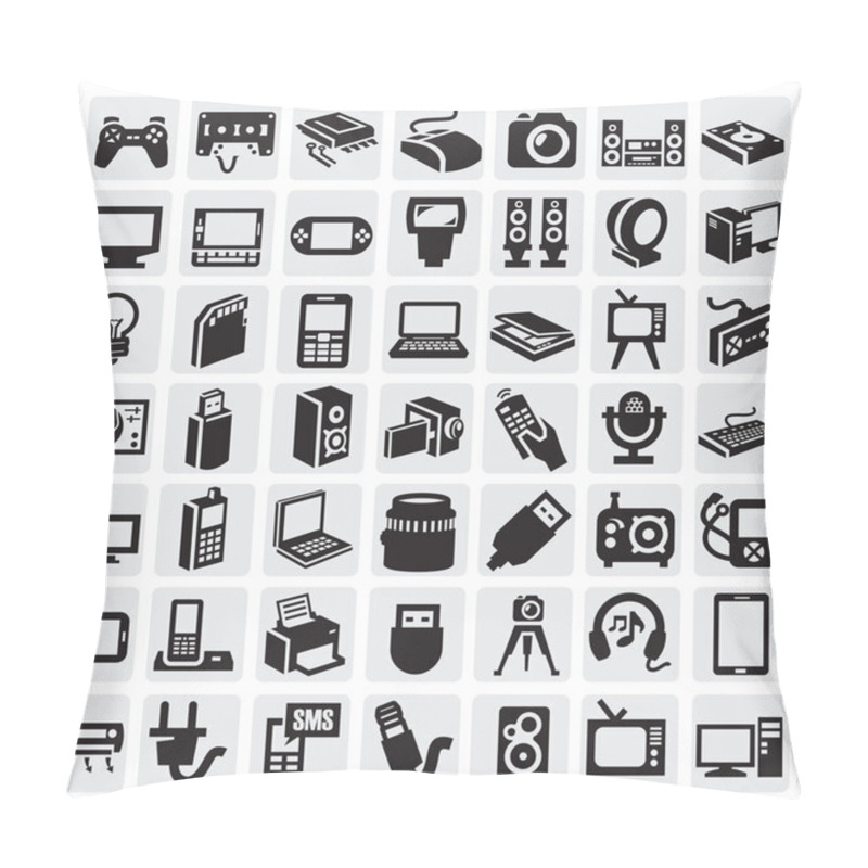 Personality  Electronic Devices Icons Pillow Covers