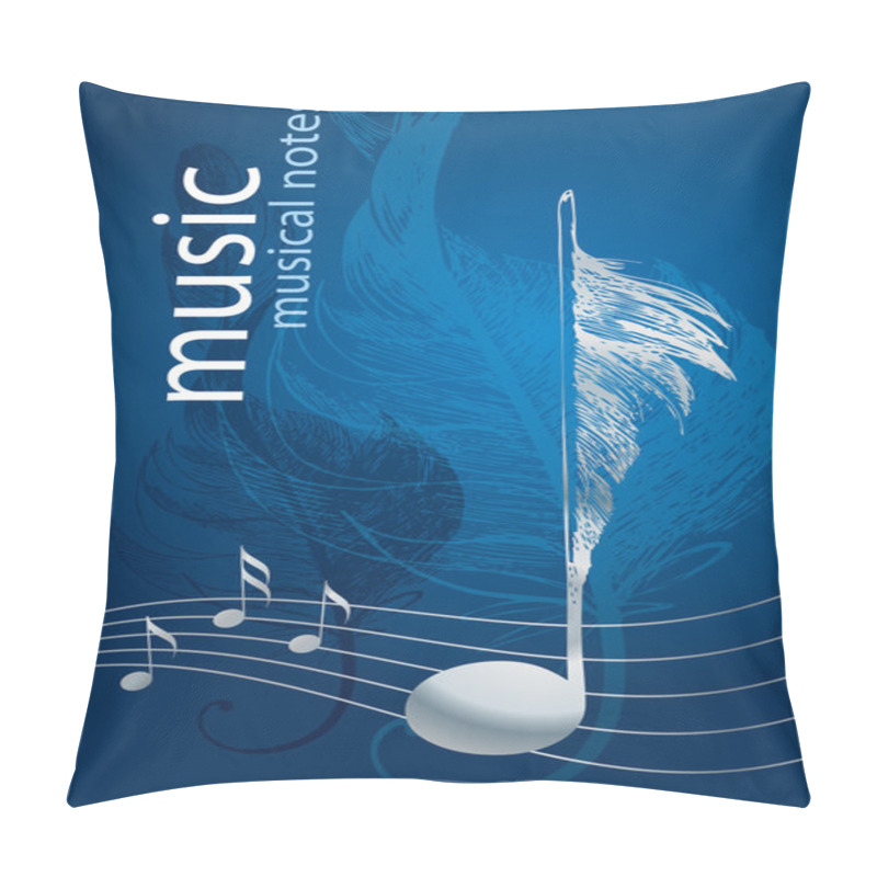 Personality  Silver Note In The Form Of The Bird Pillow Covers