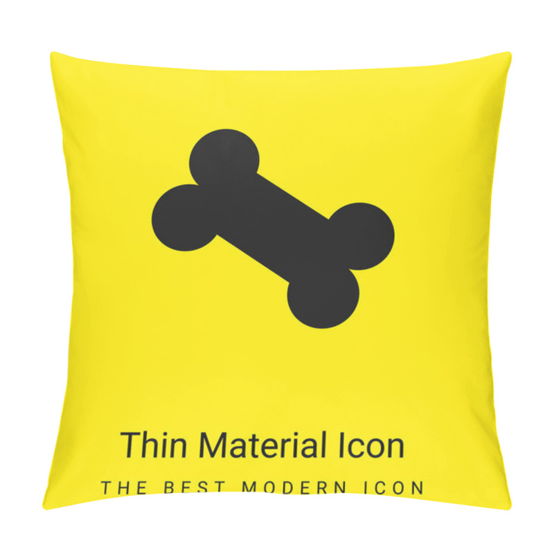 Personality  Bone Minimal Bright Yellow Material Icon Pillow Covers