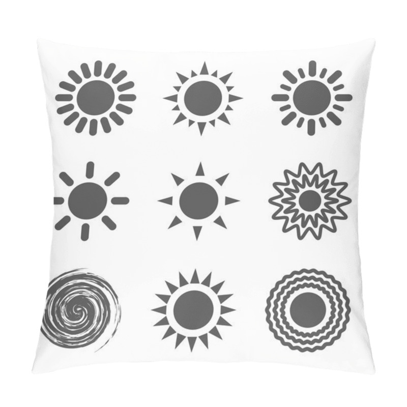 Personality  Sun Icon Pillow Covers