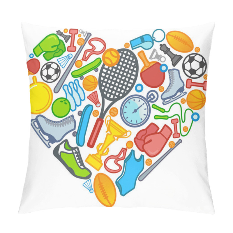 Personality  Love To Sports Pillow Covers