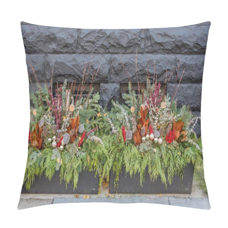 Personality  Holiday Decorations In The Nations Capital, Washington DC USA Pillow Covers