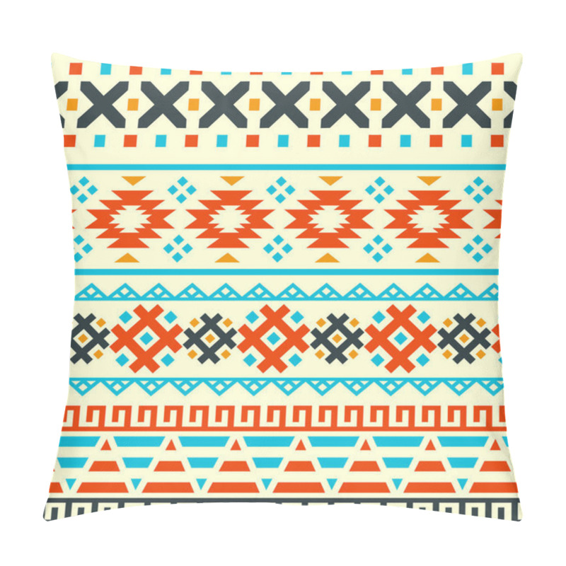 Personality  Ethnic Seamless Pattern In Native Style, Folk Design, Tribal Pattern, Ethnic Decorative Pillow Covers